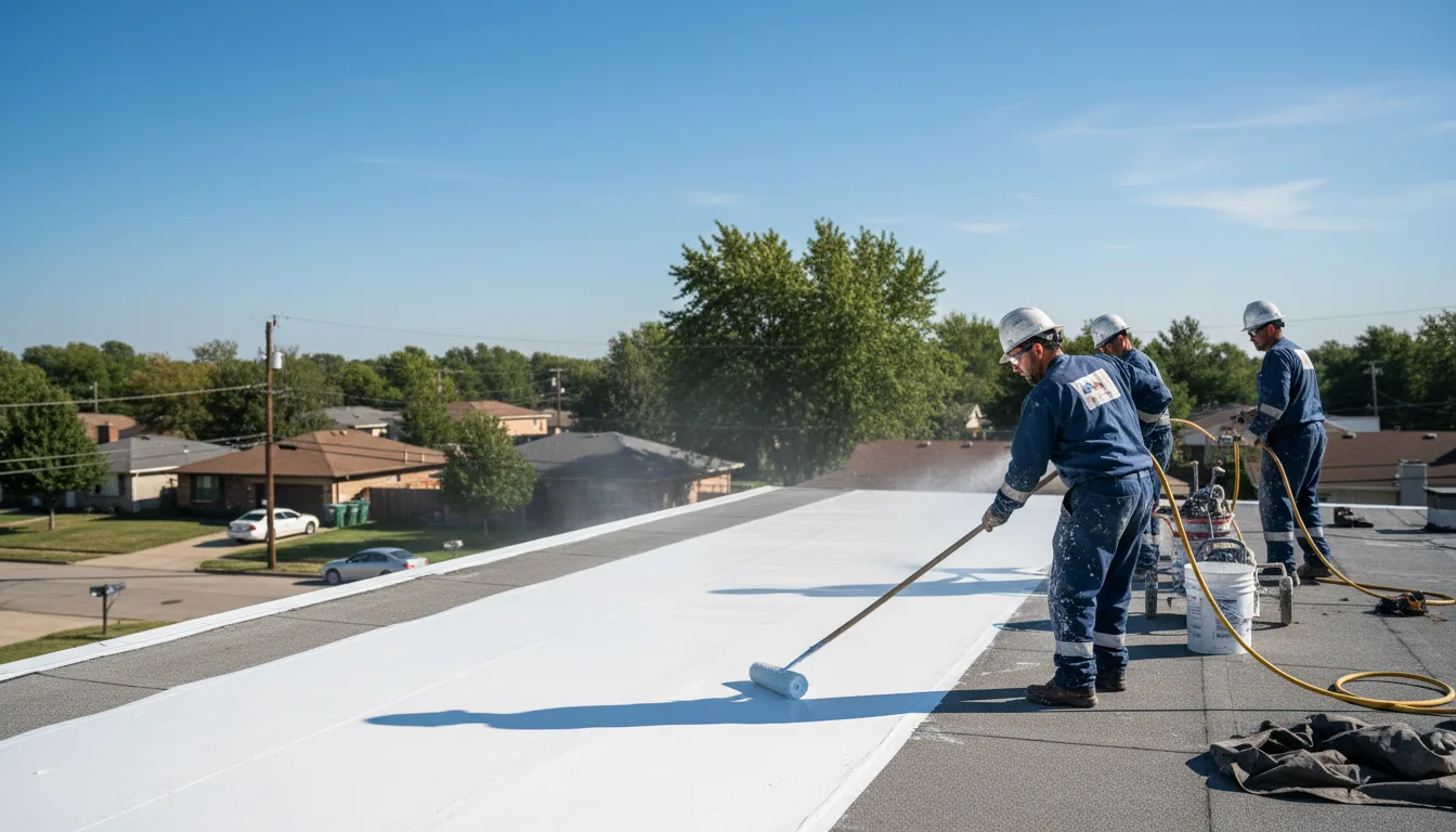 Commercial roof coating in Currie, NC near me